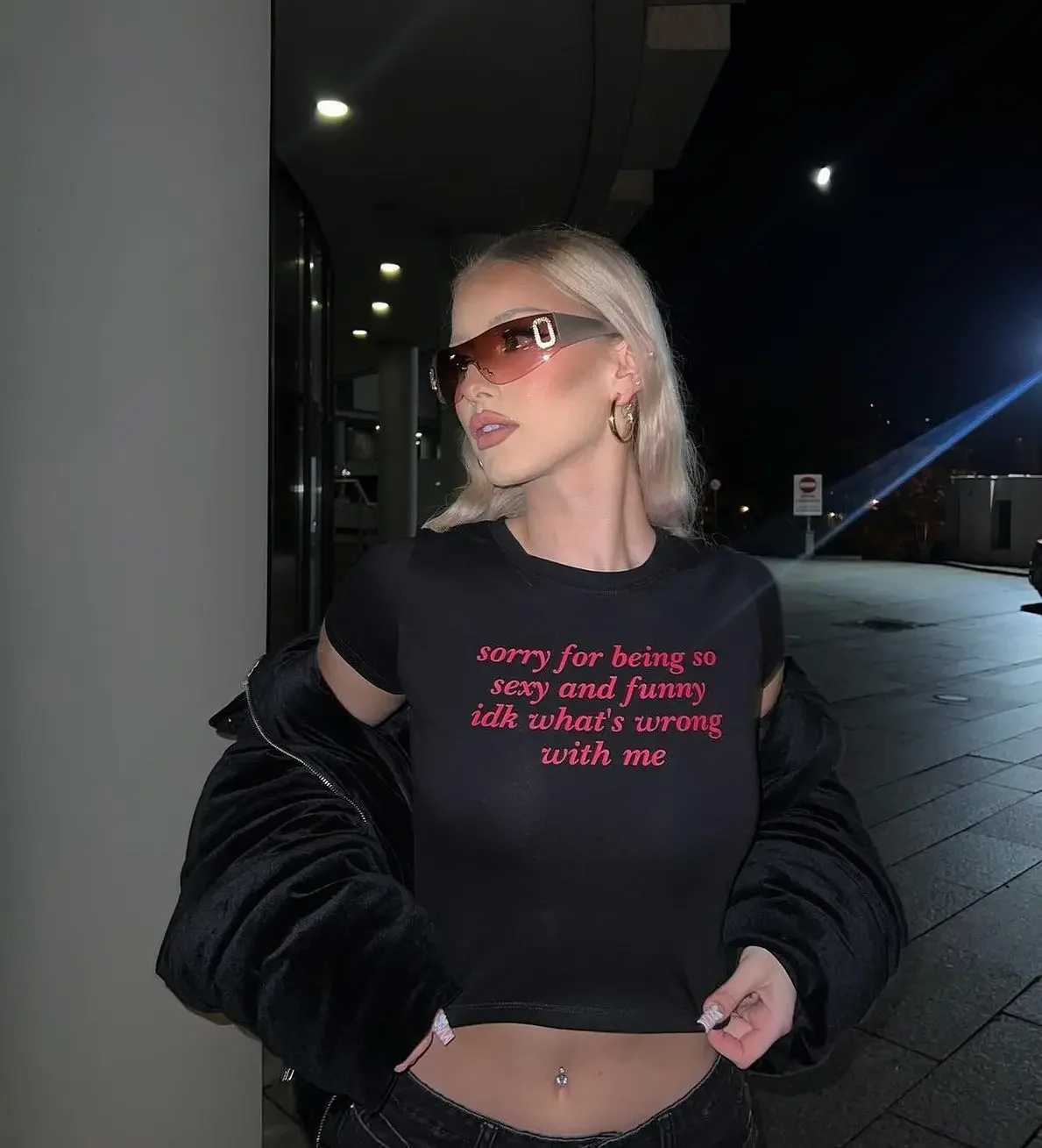 Y2K Letter Print Vintage High Street Aesthetic T-shirt 2000's Crop Top Summer Punk Short Sleeve Clothes Casual Streetwear Tshirt image 4