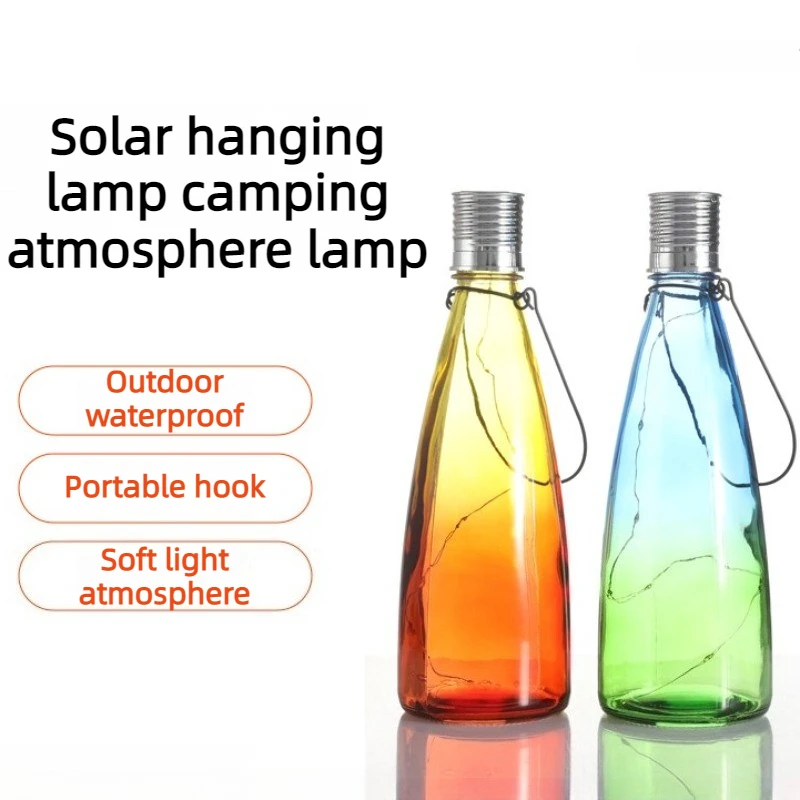 Portable Solar Lamps Creativity Camping Outdoor Lamp Courtyard Garden Waterproof Night Light Camping Accessories Mood Lights