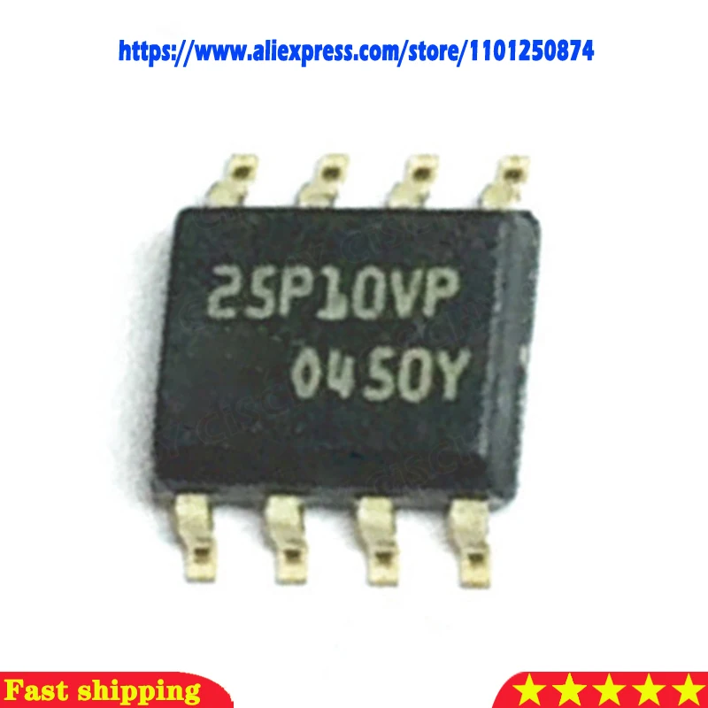 5pcs/lot M25P10-AVMN6TP ST25P10VP ST25P10 25P10VP SOP-8 In Stock