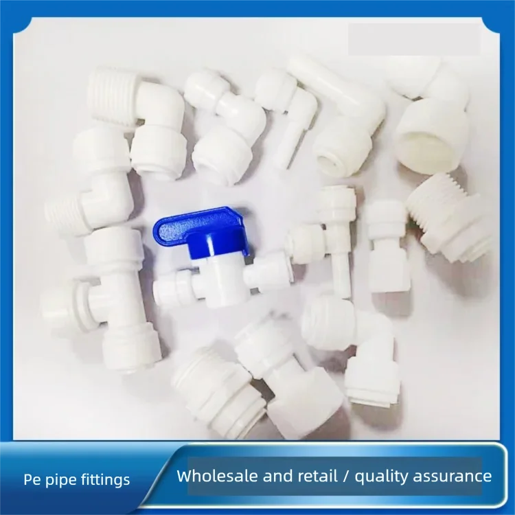 

Tool-Free Quick Release PE Tube Connector for RO Water Filter Home Vending Machine Garden Watering