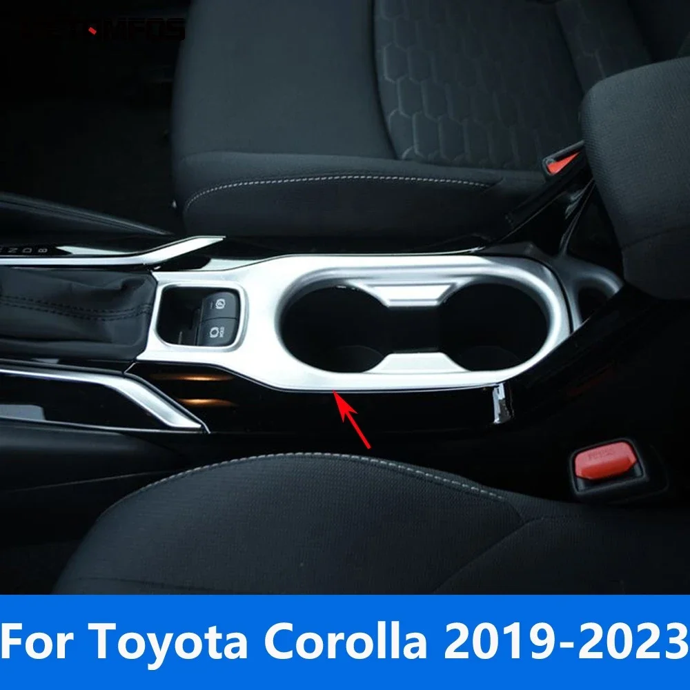 

Автомобильные аксессуары для Toyota Corolla 2019 2020 2021 2022 2023 Матовая Внутренняя центральная консоль держатель стакана для воды панель Крышка отделка