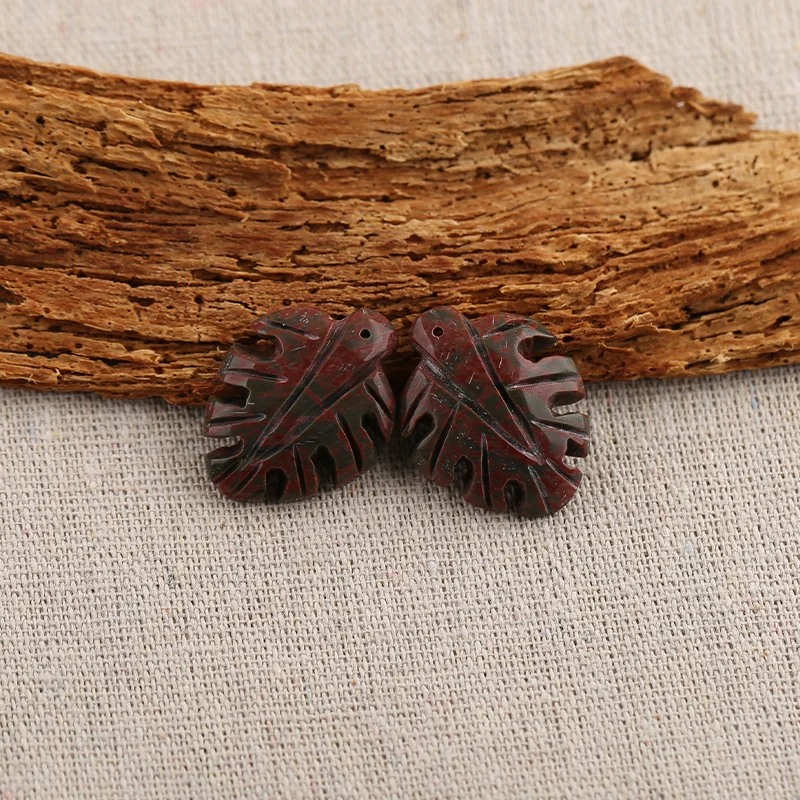 B&F Multi-Color Picasso Jasper Leaves Earring Beads for Jewelry Making, Handmade Natural stones beads, Stones for Supplies