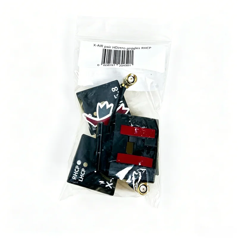 BoMsTrueRC X-Air MK II 5.8GHz Antenna Pair, RHCP, 10dBi High Gain, For HDZero Goggles