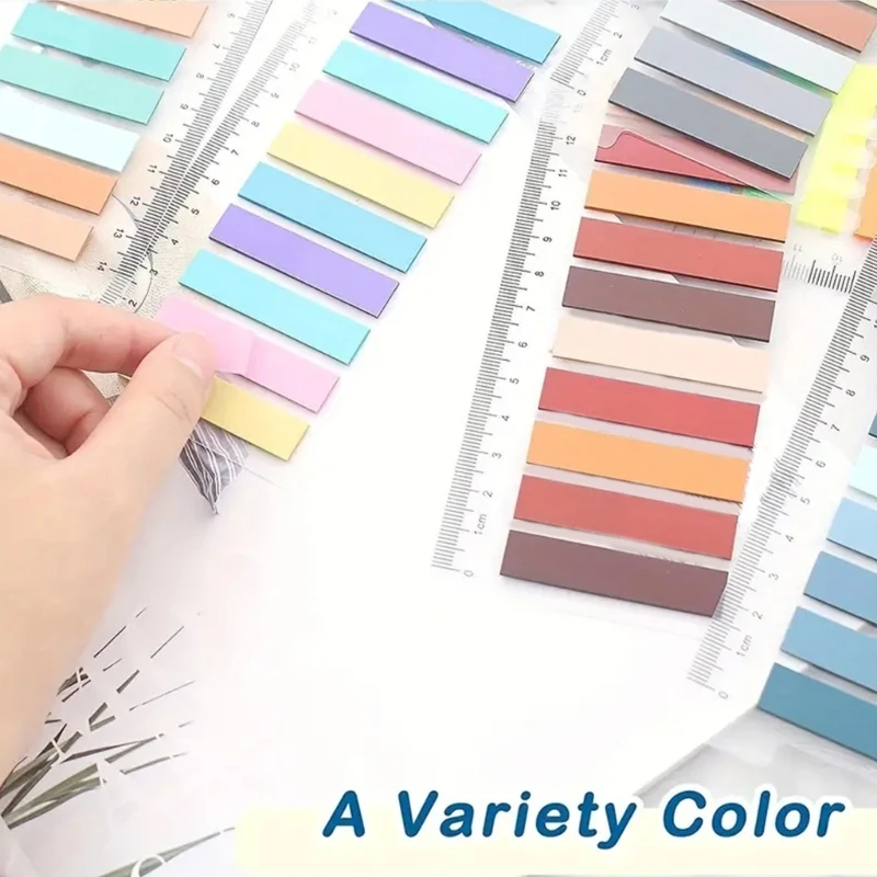 1600Pcs 80 Color Writable Morandi Sticky Tabs Repositionable Color Page Marker Sticky-Notes Tabs, Sticky Tabs Book Tabs 24BB