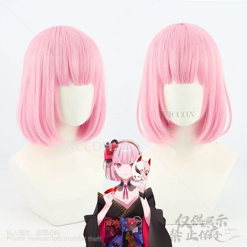 Anime Vtuber Holooliive Cosplay Mori Calliope Costume EN YouTube Singer Cos Long Pink 4 Styles Heat Resistant Halloween Lolita