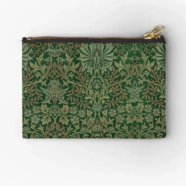 Flower Garden By William Morris 1879  Zipper Pouches Small Wallet Key Bag Men Underwear Women Packaging Storage Cosmetic Socks