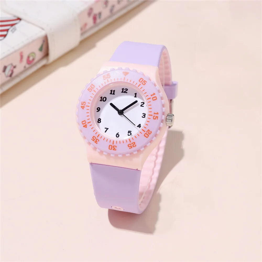 Gear Dial Color matching Children Watch For Kid Student Simple casual Quartz Wristwatch