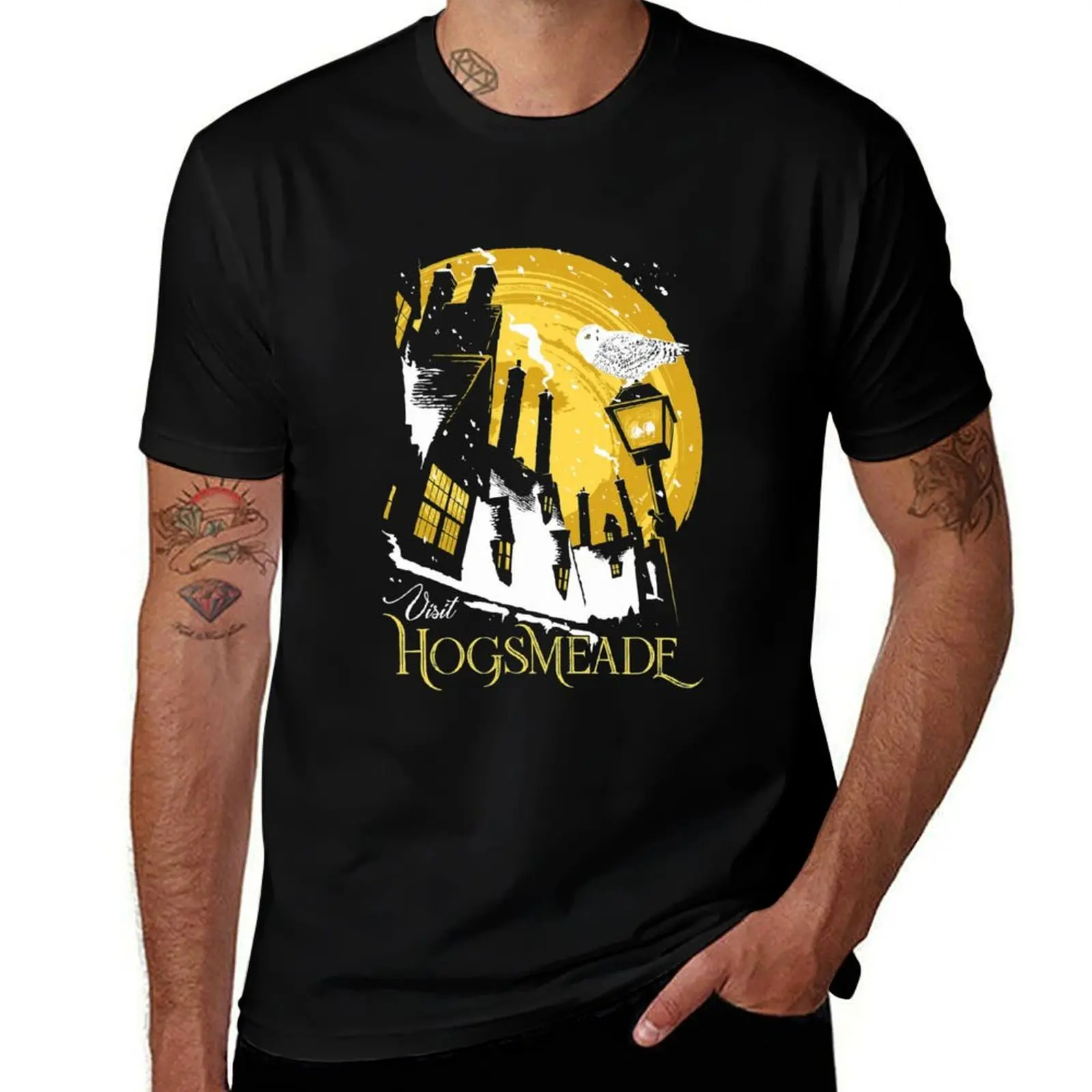 

Visit Hogsmeade yellow T-Shirt funny t shirts dark humor t shirts with prints T-Shirt