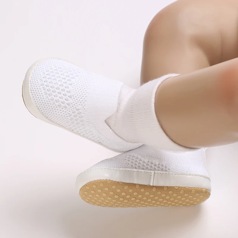 حذاء بنعل ناعم مضاد للانزلاق يسمح بتنفس الهواء ، أحذية أطفال حديثي الولادة كلاسيكية ، طفل رضيع ، ولد وفتاة ، من 0 إلى 18 متر ، جديد #6