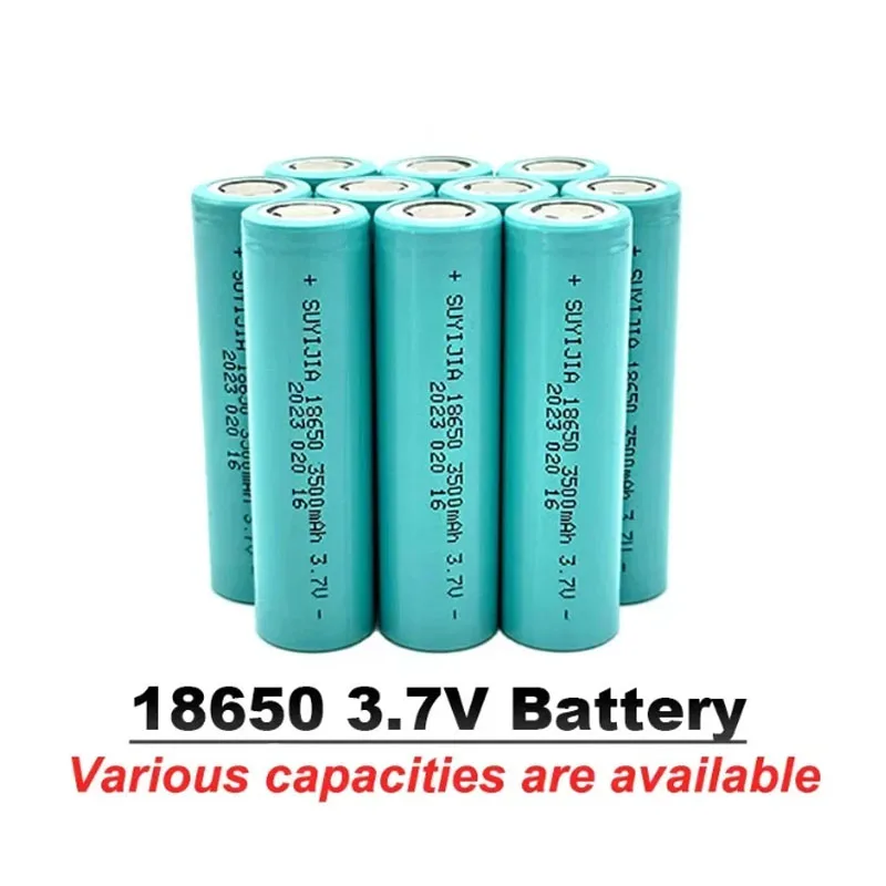 Original 18650 Power Battery 3.7V 3500mAh Lithium Rechargeable Batteries Flashlight Walkie-talkie Toy Power Tools Backup Battery