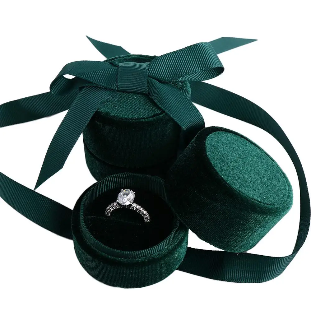 Cute Packaging Velvet Wedding Necklace Gift Box Jewelry Box Jewelry Display Displays Box Fashion Accessories