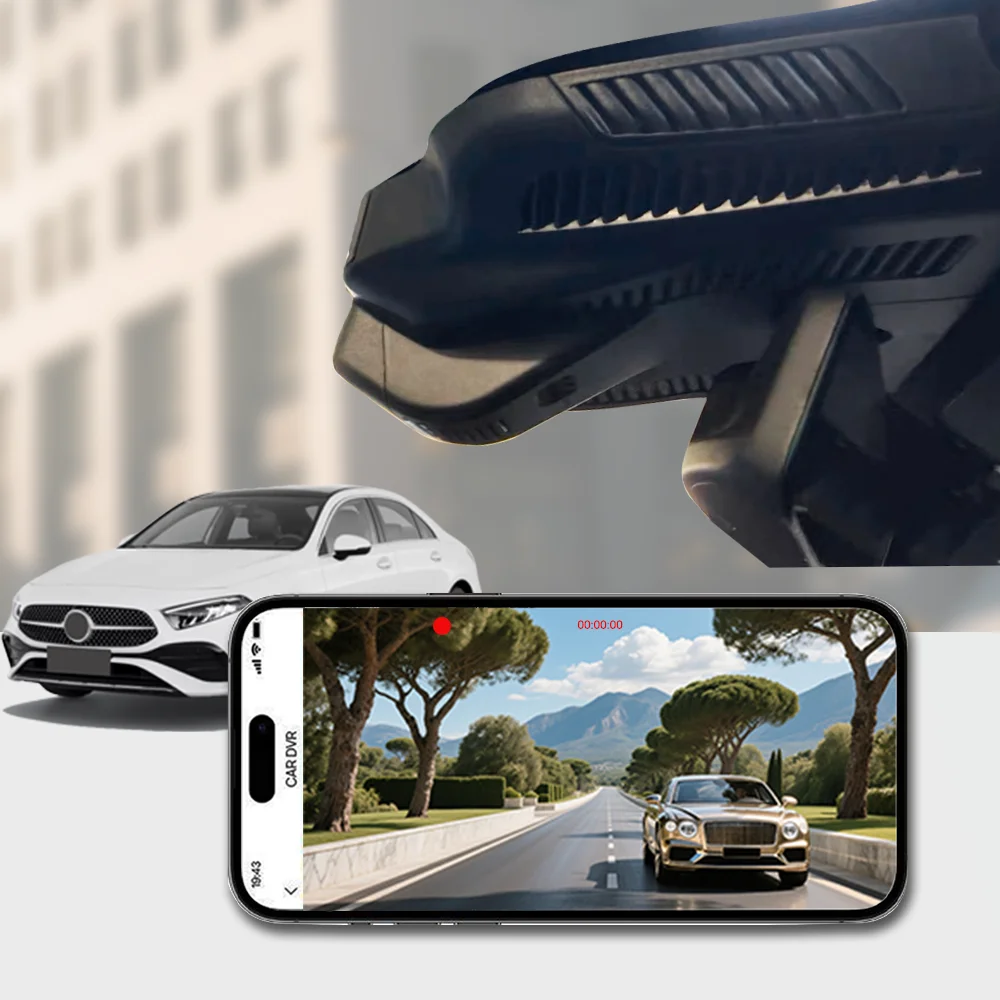 

4K HD WIFi Car DVR Dash Cam Mercedes Benz Benz A200 2019 CLA45 GLA45 A35L 2022 GLC300 2020 2022 EQC 2020 DashCam Plug and Play