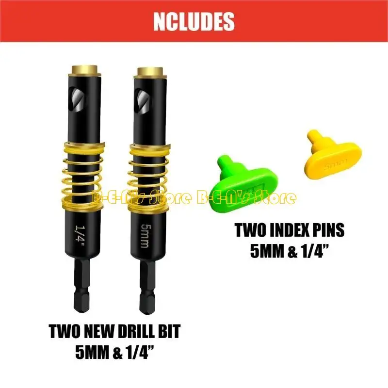 Y1AD Shelf-Pin Jig 1/4Inch and 5mm Drilling Guide for Shelves Shelf Pin Drilling Jig