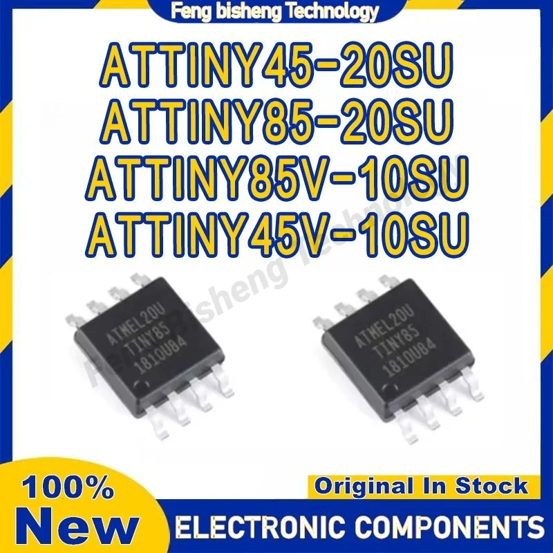 

ATTINY45V-10SU ATTINY45-20SU ATTINY85V-10SU ATTINY85-20SU ATTINY IC MCU SOP8 Chip Microcontroller in stock