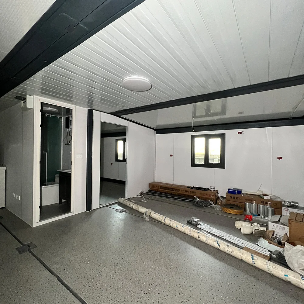 40ft Container House Outdoor Deck Fast Build Container House Modular 20ft Prefabricated Tiny House Container Casa Prefabricada