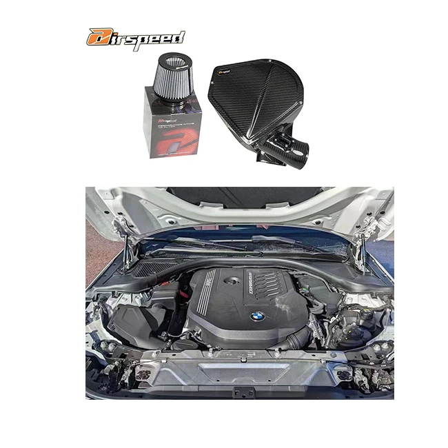 Airspeed Car OEM Chinese Dry Carbon Fiber Cold Air Intake System For BMW M340i M440i G20 G22 G23 G26 B58 3.0T