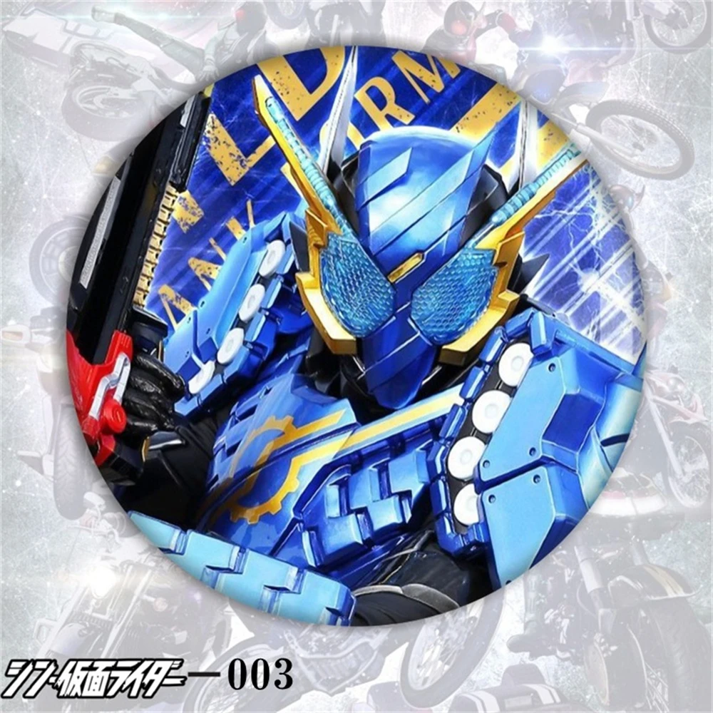 58mm Anime Mascherato Kamen Rider Riderman COSTUME Cosplay Distintivo Pin SPTE Spilla in banda stagnata Prop Gilf