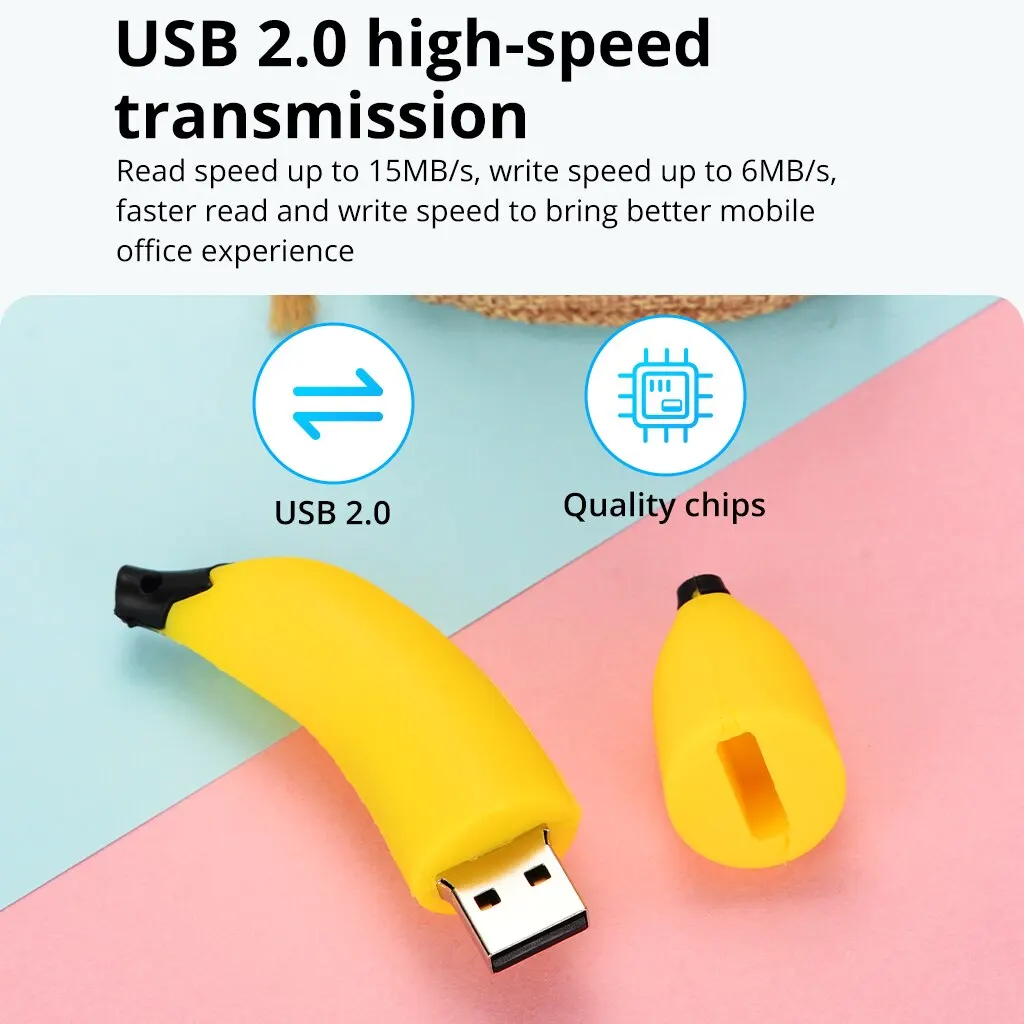Fruit Serie Flash Drive 64Gb Cartoon Memory Stick Usb Flash Drive Voor Mobiele Telefoon Computer 64gb2.0 Pen Drive 64Gb Cadeau Usb