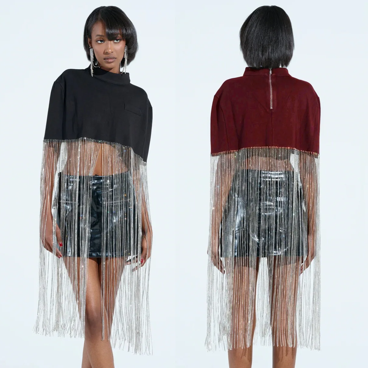 

2025 женская осенне-зимняя новая свободная куртка на молнии с кисточками, повседневная модная женская куртка для вечеринок