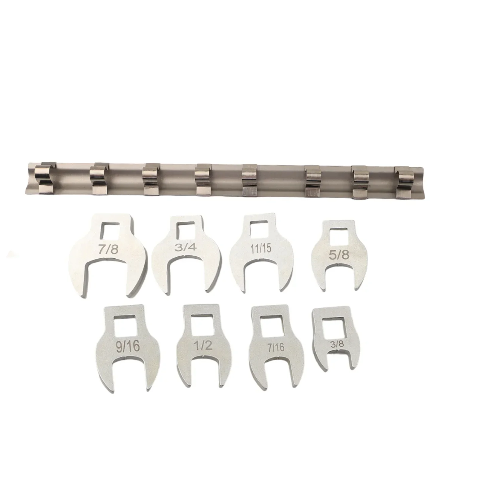 

8Pcs 3/8 Inch Drive Wrench 3/8-7/8 Imperial Crow Foot Open End Spanner Adjustable Wrenches Keys For Tie Up Or Loose Screw