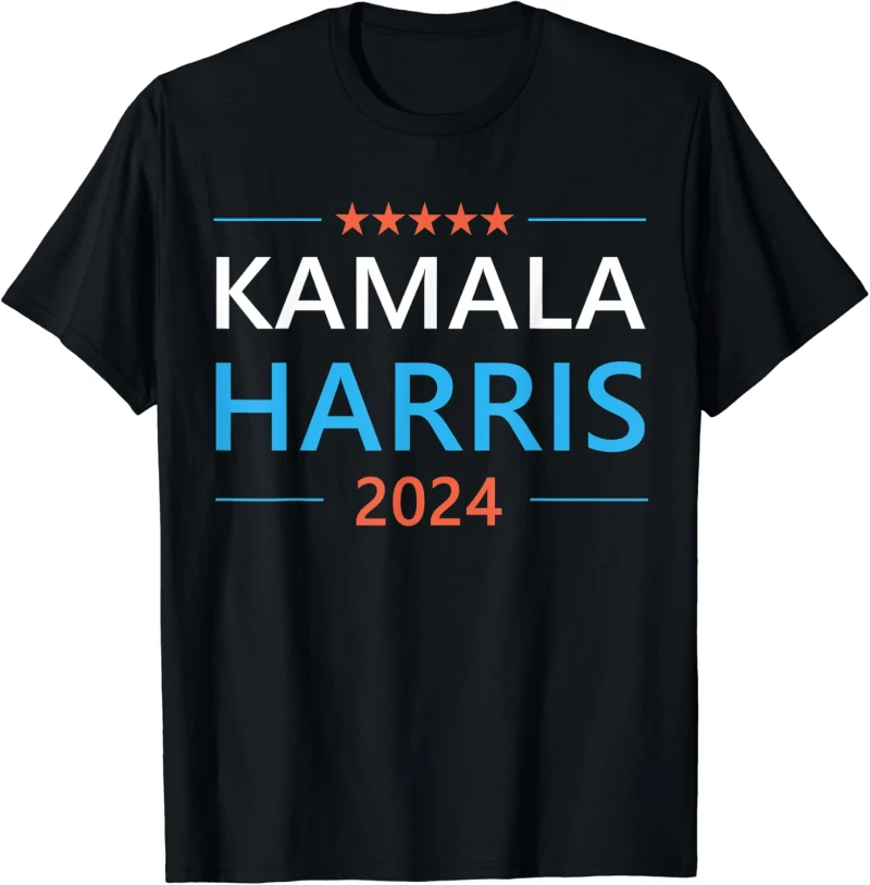 Virgola La Kamala Harris per il presidente 2024 signora Vice presidente t-shirt cotone donna uomo Unisex top stampato Big Size top S-4XL