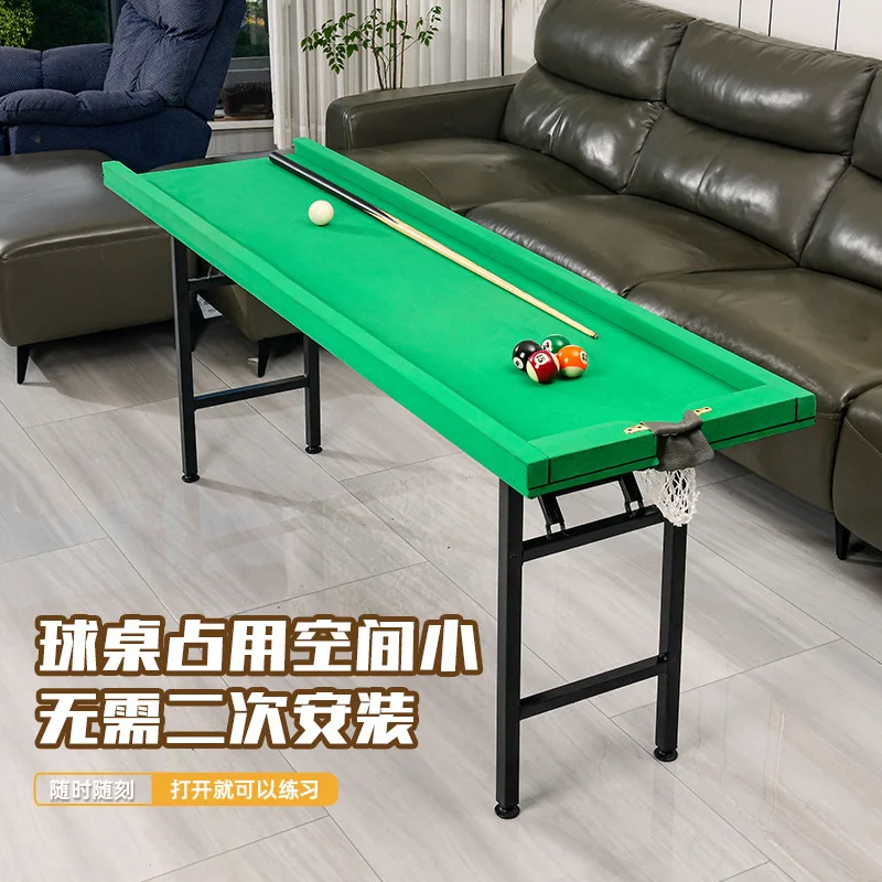 Five Points Pool Table Home Portable Accurate Practice Snooker Pocket Foldable Iron Legs