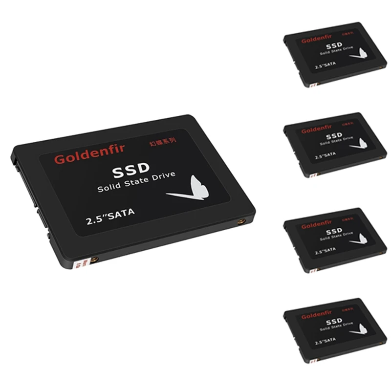 Goldenfir SSD SSD 2.5 Inch SATAIII Built-In Solid State Drive For Server Desktop Laptop Universal Black