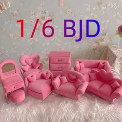 Fashion 1/6 BJD Dolls Sofa Chair BJD Doll Furniture Jewelry Storage Box Dolls Photo Props Dolls Accessories