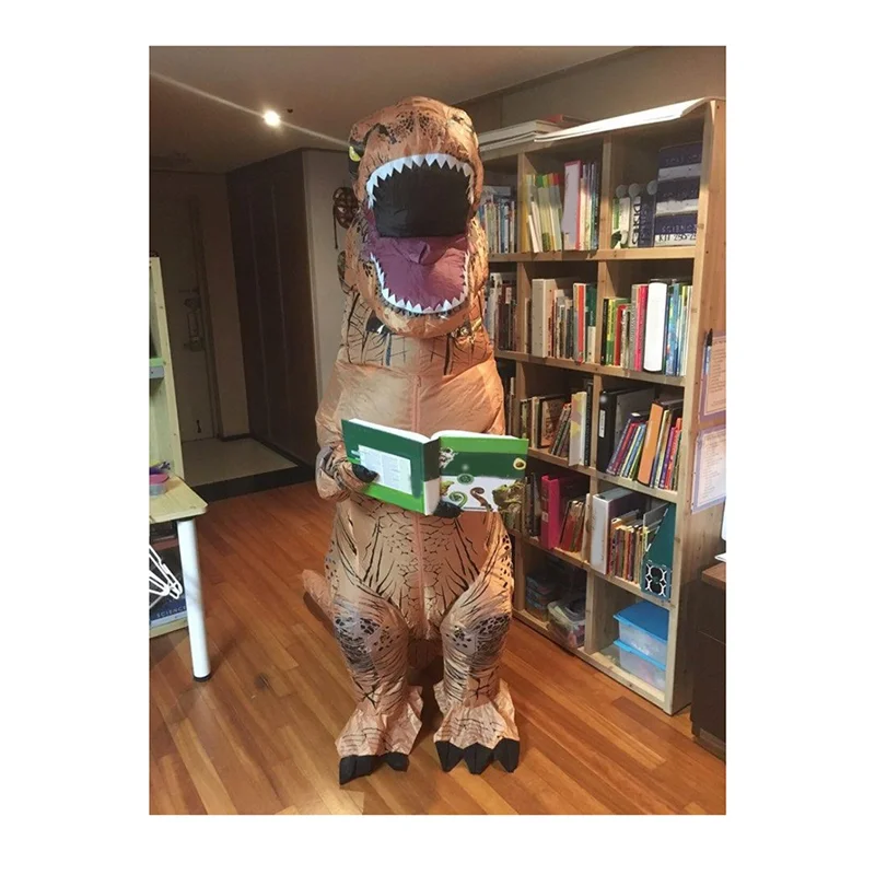 

ABMW-Halloween Inflatable Dinosaur Fancy Costumes Kids Adult Tyrannosaurus Cosplay Kindergarden Mascot Performance Carnival B
