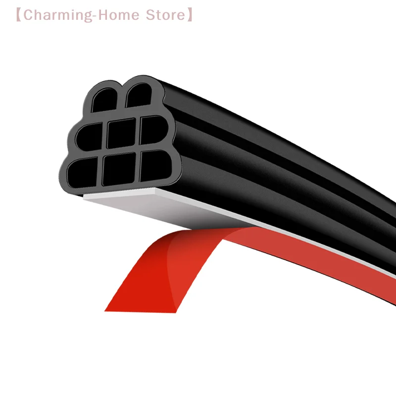 5meters/Set Car Seal Strips Three Layer Weather Strips Soundproof Universal Car Sealing Strips Auto Noise Insulation Accessories