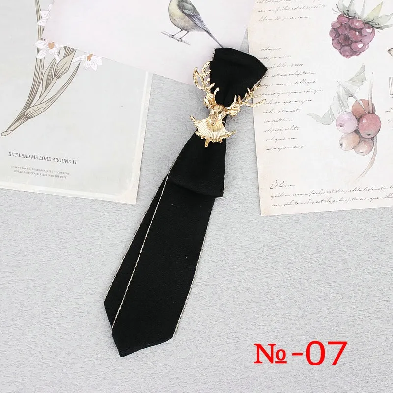 Handgemachte schwarze Band Krawatte Kristall Strass Schmuck Männer Shirts heiße neue Mädchen Jungen Kragen Krawatten Schuluniform Frauen Krawatte – Detail 8
