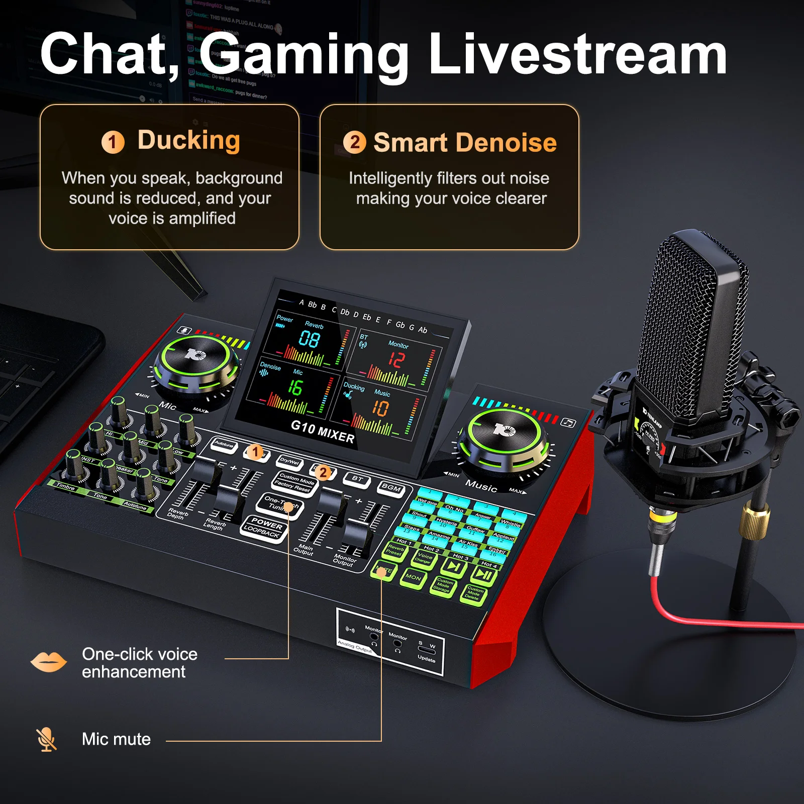 Tenlamp G10 Podcast Equipment  - Gaming Pc Equipment review and price
