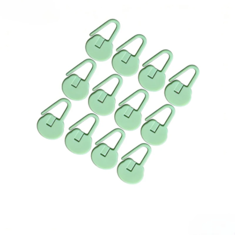 12 Stück Kawaii Cartoon Frosch Verschluss-Maschenmarkierer Niedliche Tier-Stricknadel-Clips DIY Handgemachtes Nähzubehör Werkzeug – Detail 4