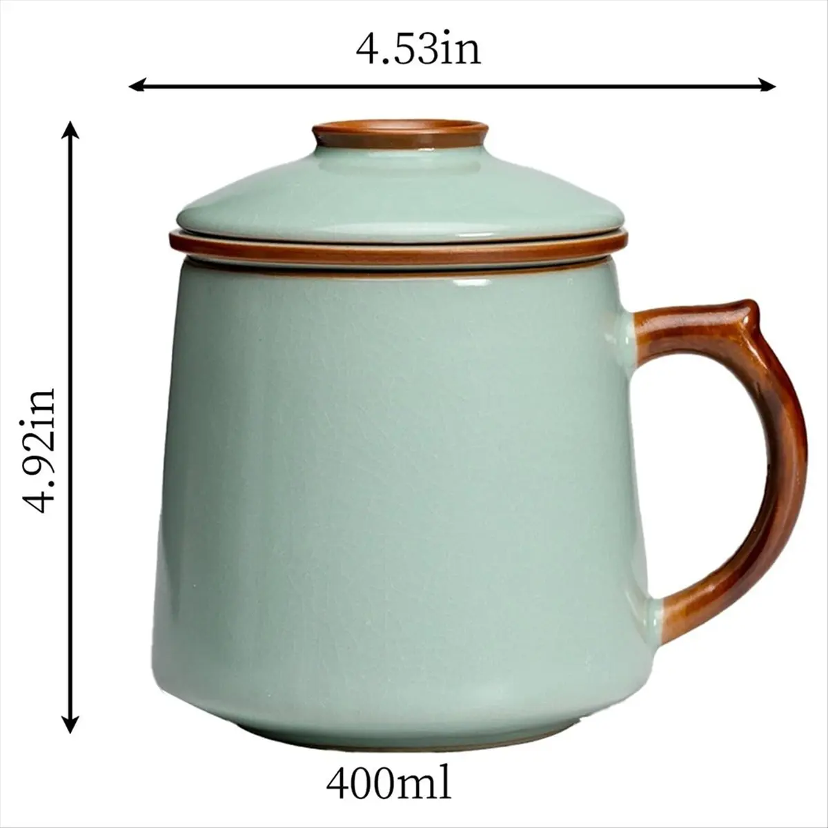 

*ESTR Ceramic Tea Cups,Tea Cup with Infuser and Lid,with Filters Bright and Colorful for Making Tea,Coffee and Other Beverages