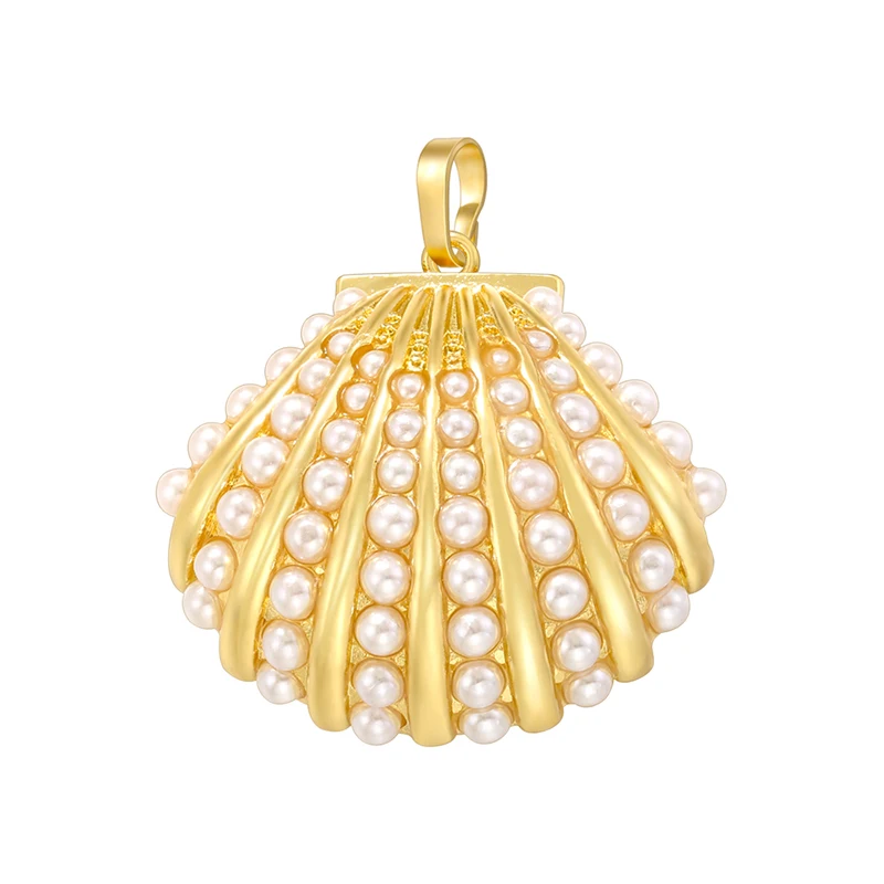 ZHUKOU Summer Ocean Style Pendant Pearl Inlaid Shell Starfish High Quality Bohemian Women\'s Jewelry Accessories: VD1497-1499