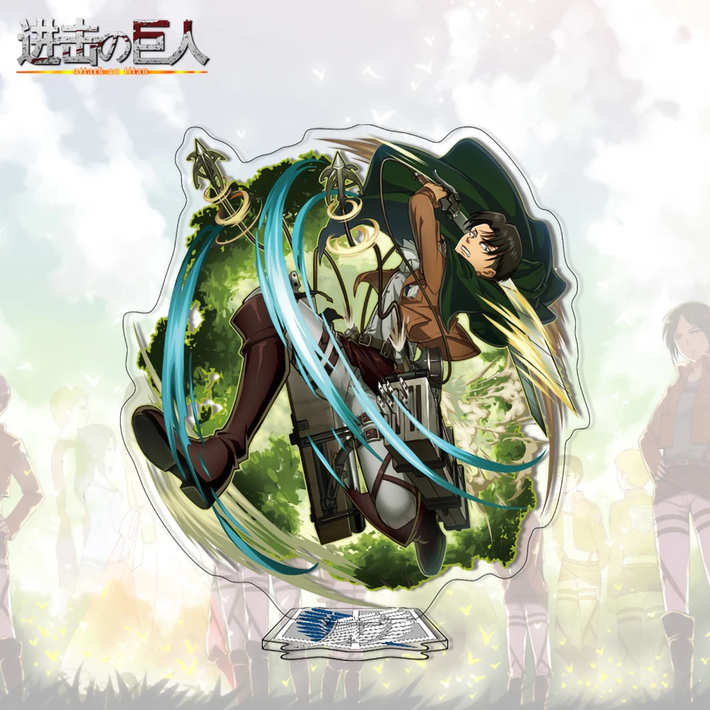 أنيمي الأجهزة الطرفية هجوم على تيتان الفصل النهائي شخصيات سلسلة الاكريليك الدائمة 15 سنتيمتر تسجيل المشجعين المفضلة هدية لمحبي #6