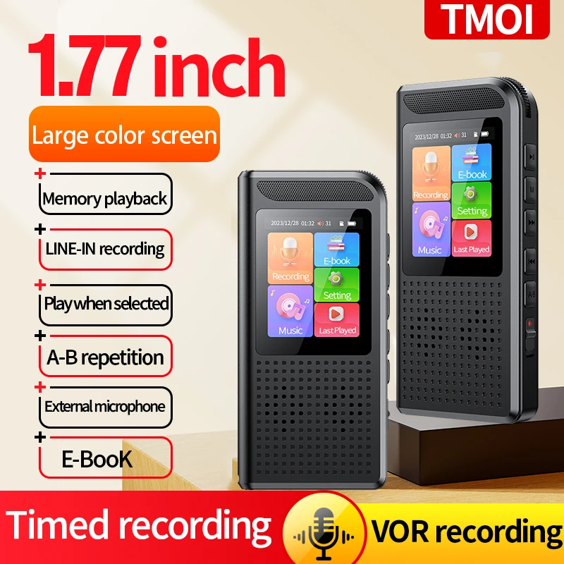 High-Quality Mini Voice meeting  Recorder Digital Audio Voice meeting  Recorder Sound Recording Real Time Record MP3 Player