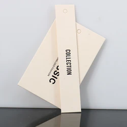 Custom Logo Printing Brand name Tags Paper Garment Hang Tags For Shoes Garment clothing
