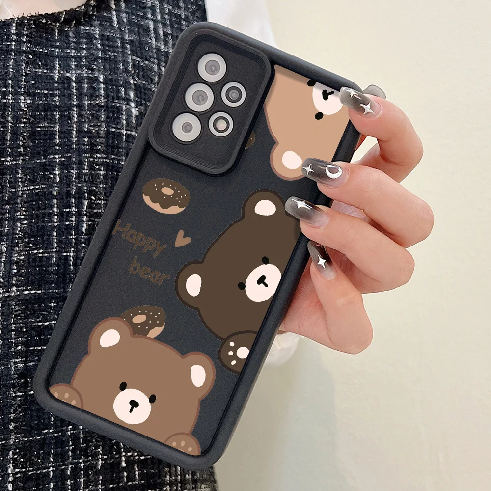 Bear Case For Samsung A55 5G A54 A53 S24 Ultra Plus S23 S21 S20 FE A52 A35 A34 A15 A13 A14 A05s A32 A24 A23 A25 A73 TPU Covers