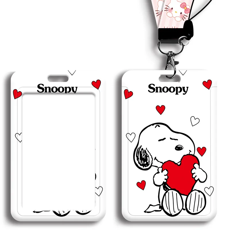 حافظة بطاقات سنوبيس بطاقة الحرم الجامعي للطلاب كارتون لطيف للأطفال بيك اب قطرة واقية/حافلة/مترو الأنفاق/جبة/بطاقات عمل هدايا