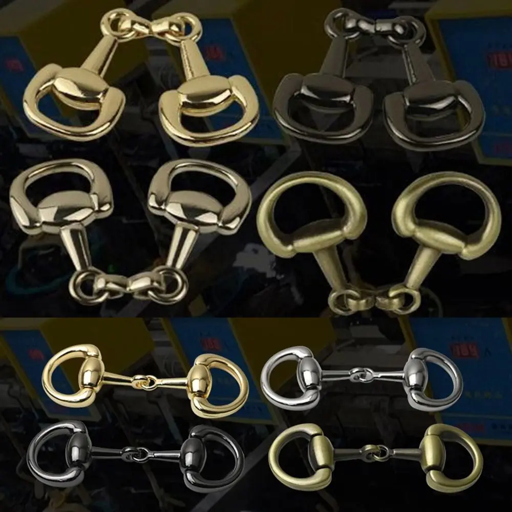 High Quality 2 Styles Metal Front Panel Multicolors Horse Street Buckle Pair Buckle Luggage Accessories