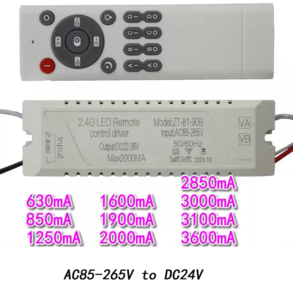 

Потолочное освещение, светодиодный драйвер, трансформатор AC85-265V DC22-30V, простой в установке пульт дистанционного управления и регулируемый контроллер
