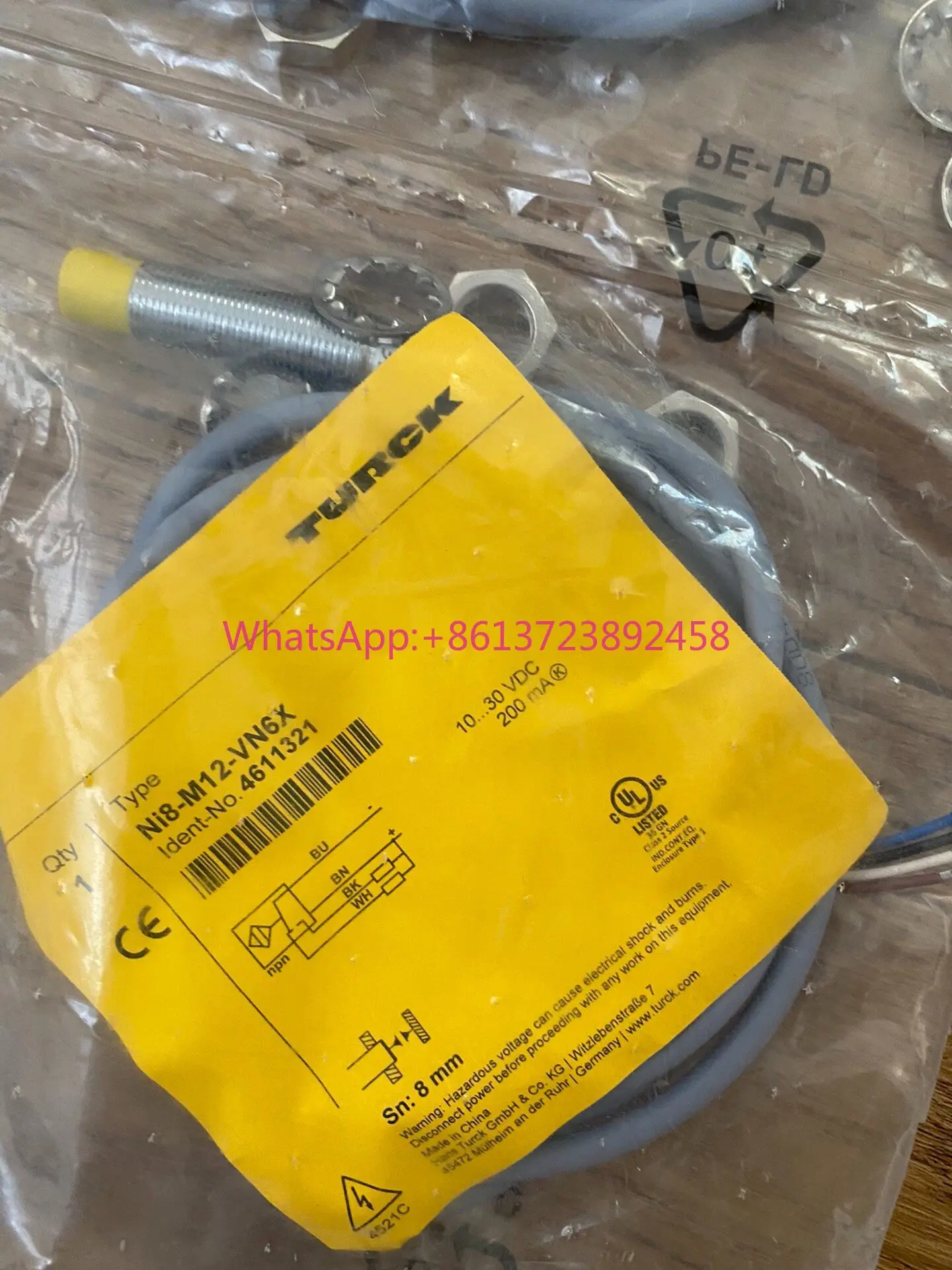 

Ni8-M12-VN6X Turck new original and genuine unopened proximity switch order
