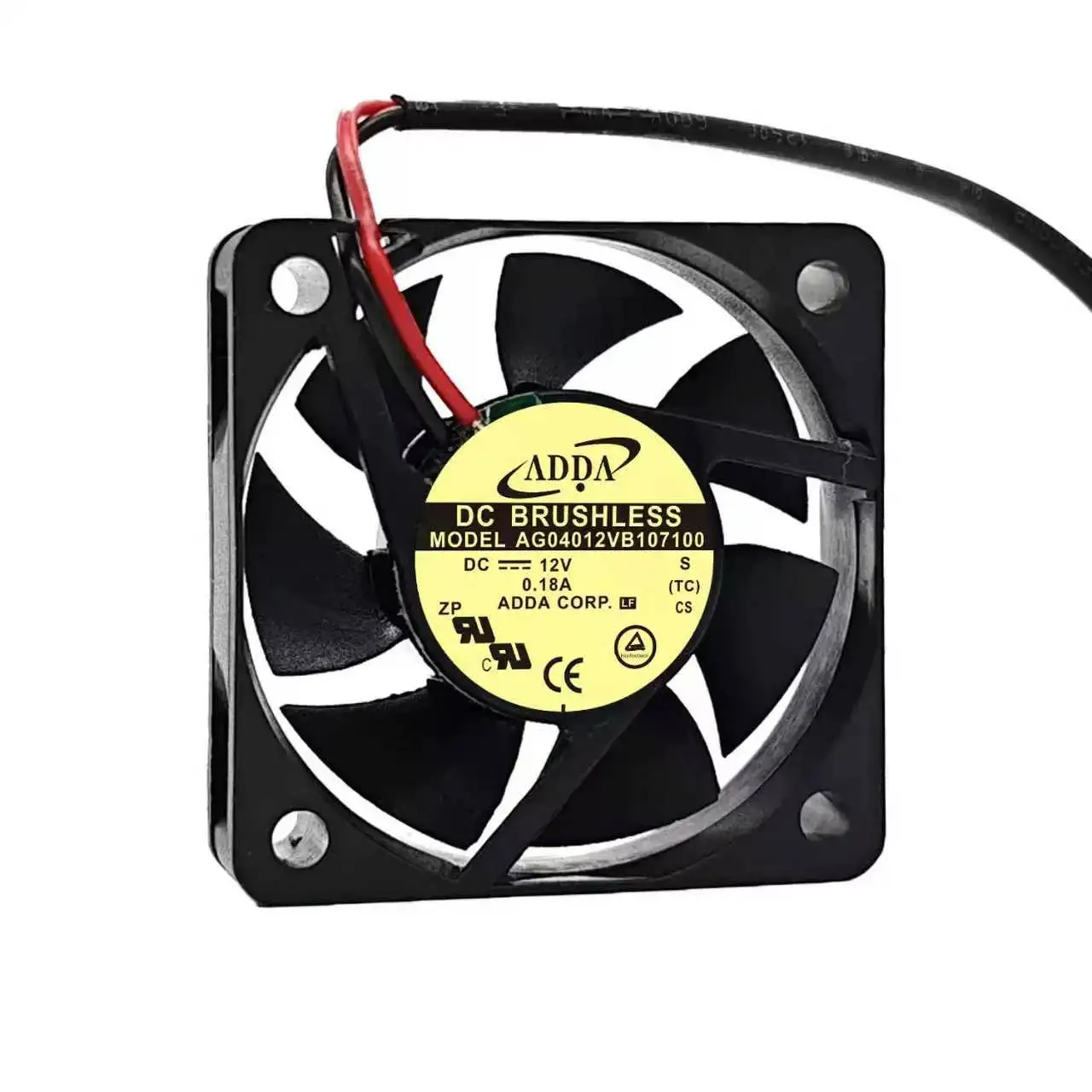 For ADDA AG04012VB107100 DC 12V 0.18A 4010 40x40x10mm 2-Wire Server Inverter Industrial Micro Axial Cooling Fan CE cURus