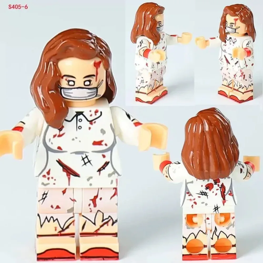 4cm Zombie Anime Figure DIY Peripheral Model Assembling Building Blocks Statue Desktop Decoration Ornaments Birthday Gift Toys view 5