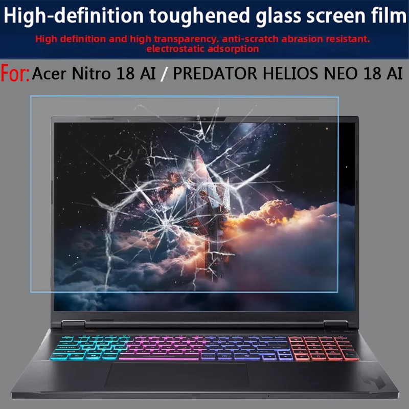 For Acer Nitro 18 AI / PREDATOR HELIOS NEO 18 screen film 18-inch laptop screen saver film HD toughened film antireflection film