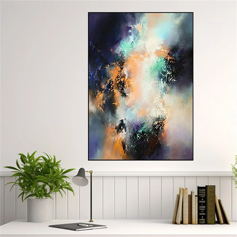 

Color Knife Africa Animal Graffiti Elephant Canvas Poster Wall Art Picture Decor Home Live Room Artwork Abstract Oil Painting