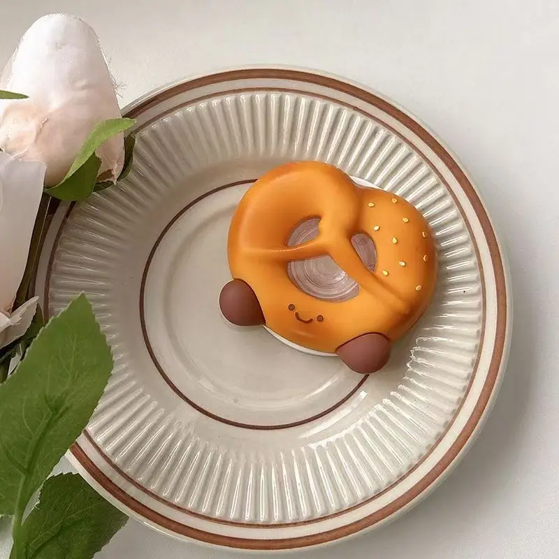 لطيف ثلاثية الأبعاد Pretzel ل Magsafe Griptok الهاتف حامل مغناطيسي دعم آيفون 15 16 17 طوي شحن لاسلكي حامل