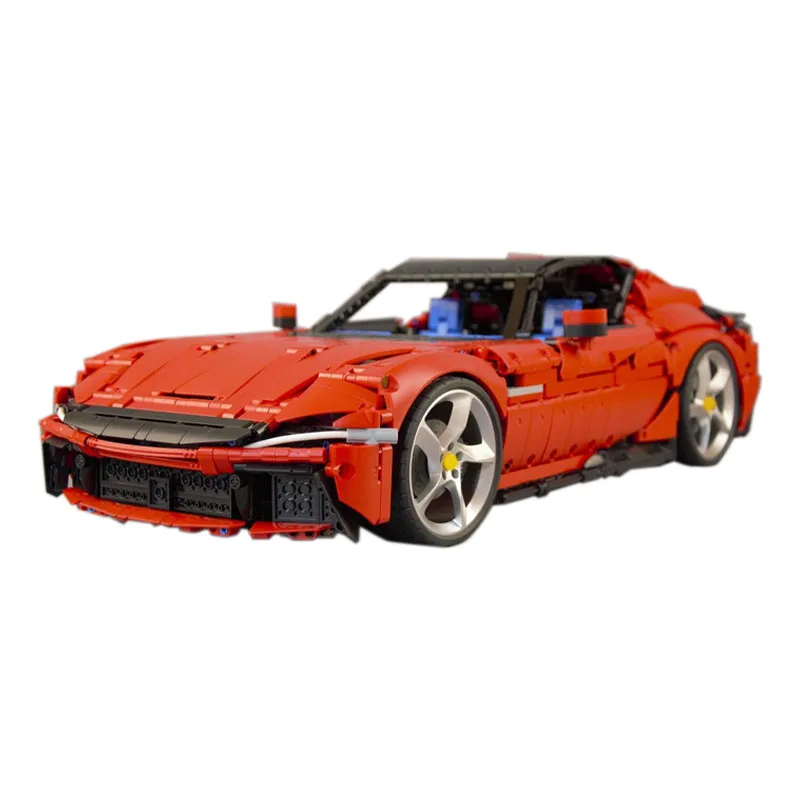 New MOC-191495 Technical 12Cilindri Supercar 1:8 Scale Racing Car Hypercar Racing Car Model Building Blocks Toys Birthdays Gifts