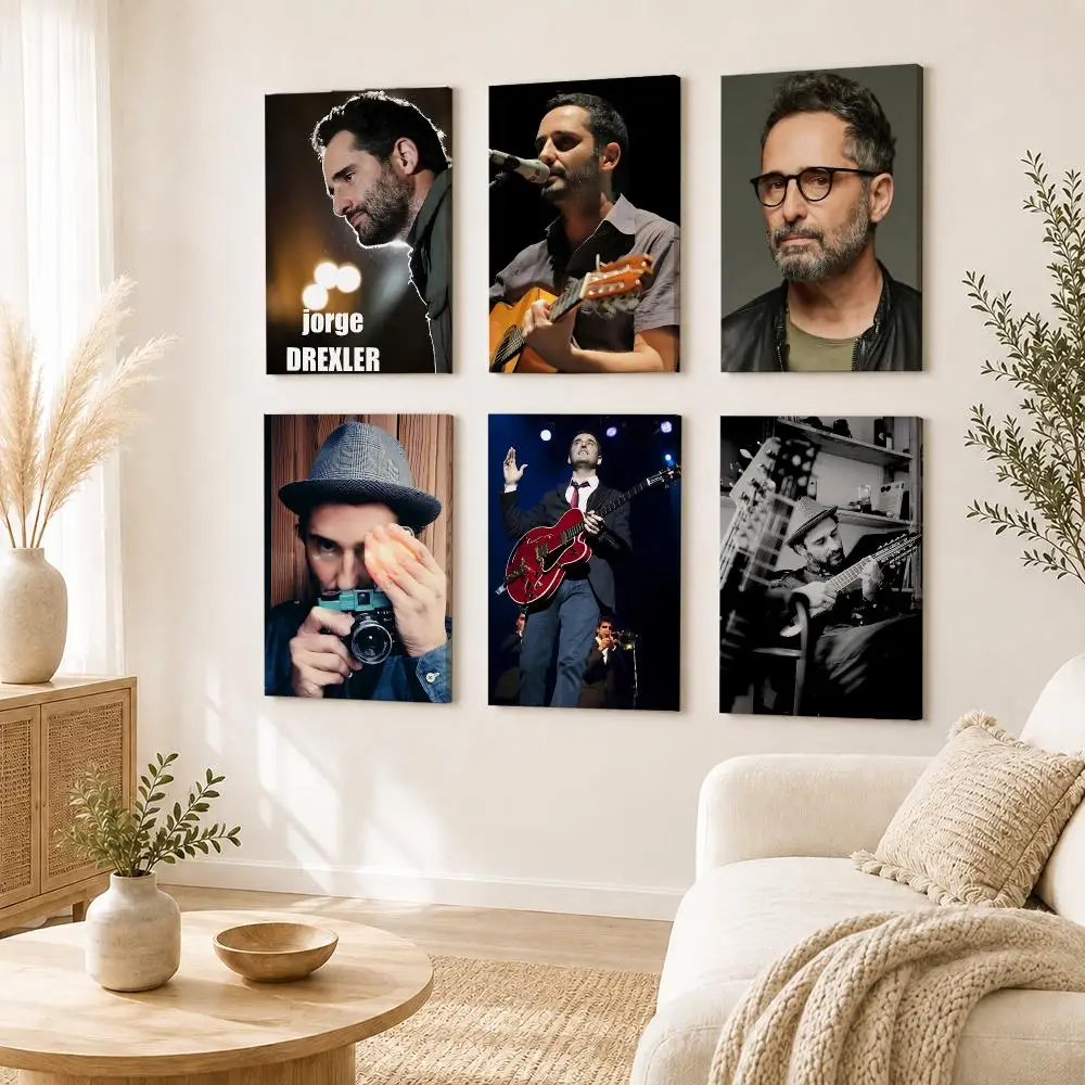 Pop Singer J-Jorge Drexler Poster Self Adhesive Aesthetic Wall Art Picture for Living Room Home Decoration Gift